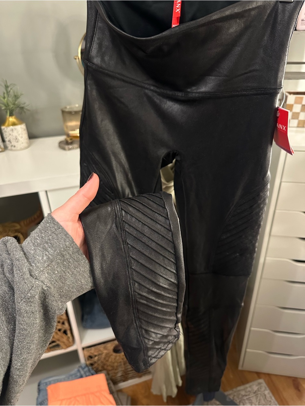 SPANX Faux Leather Leggings - Black
